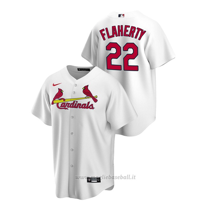 Maglia Baseball Uomo St. Louis Cardinals Jack Flaherty Replica Primera Bianco